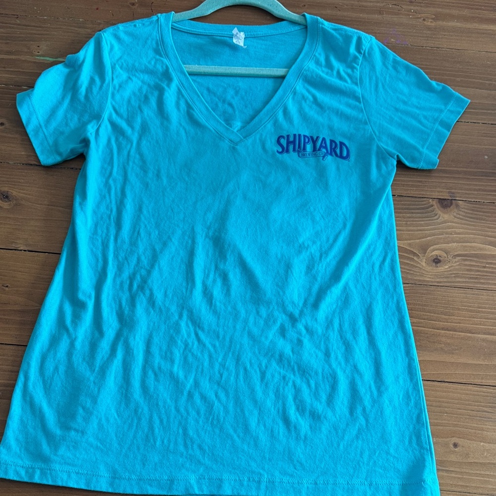 Next Level Apparel Turquoise‎ V-Neck T-Shirt shipyard
